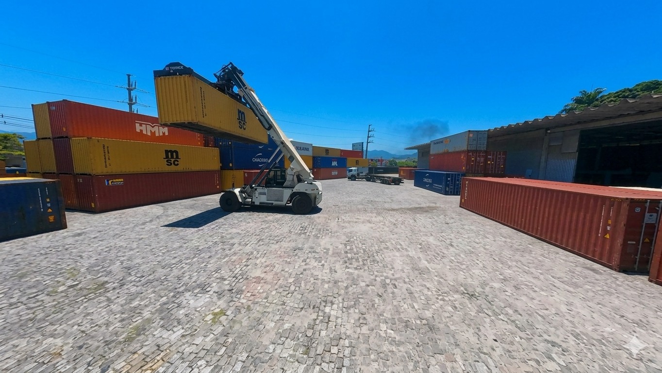 Estrutura da Estrada Transportes em Santos